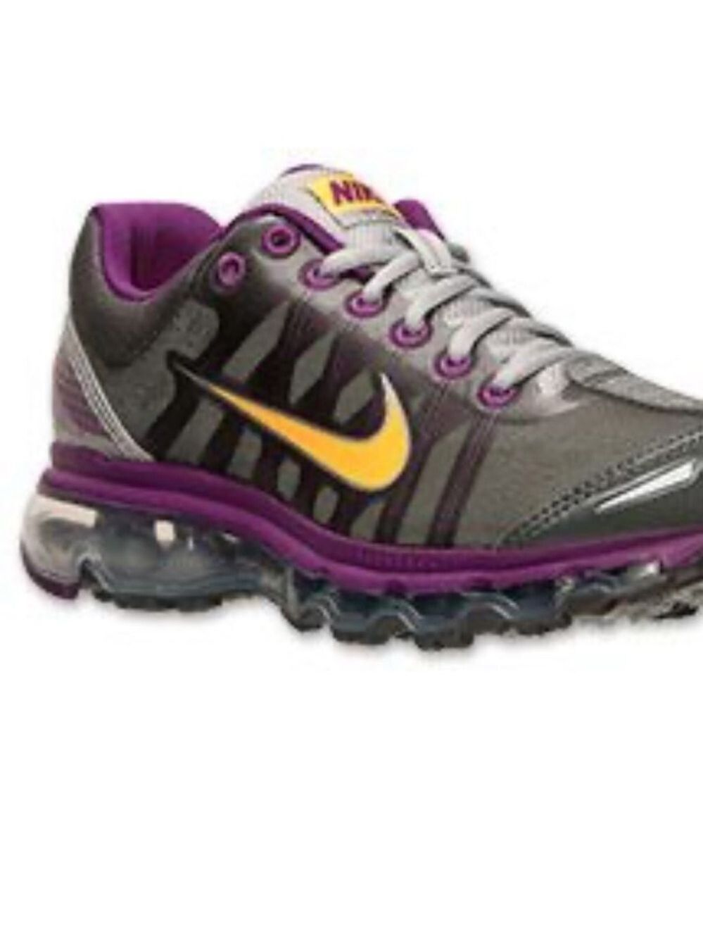 Nike Air Max sneakers in a striking purple, grey, and orange Women’s size 6 - Picture 2 of 8